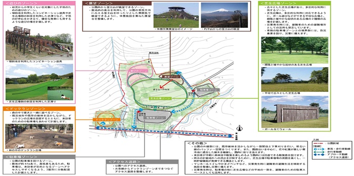 憩いの森 計画方針図