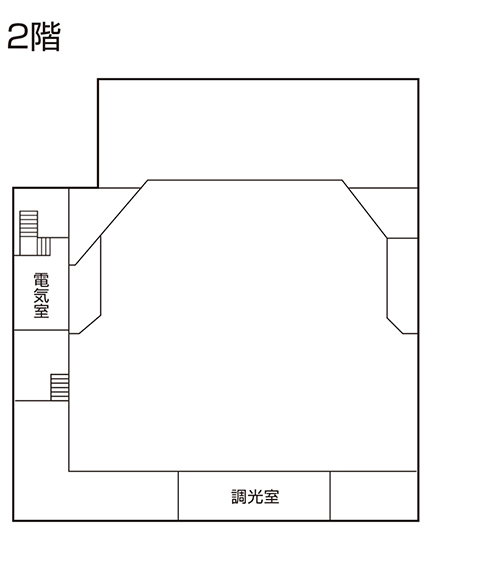 村民ふれあいホール 2階平面の画像